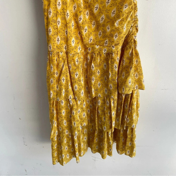 New! Veronica Beard Virginia Gold Floral One Shoulder Maxi Dress 22239 - Picture 9 of 16